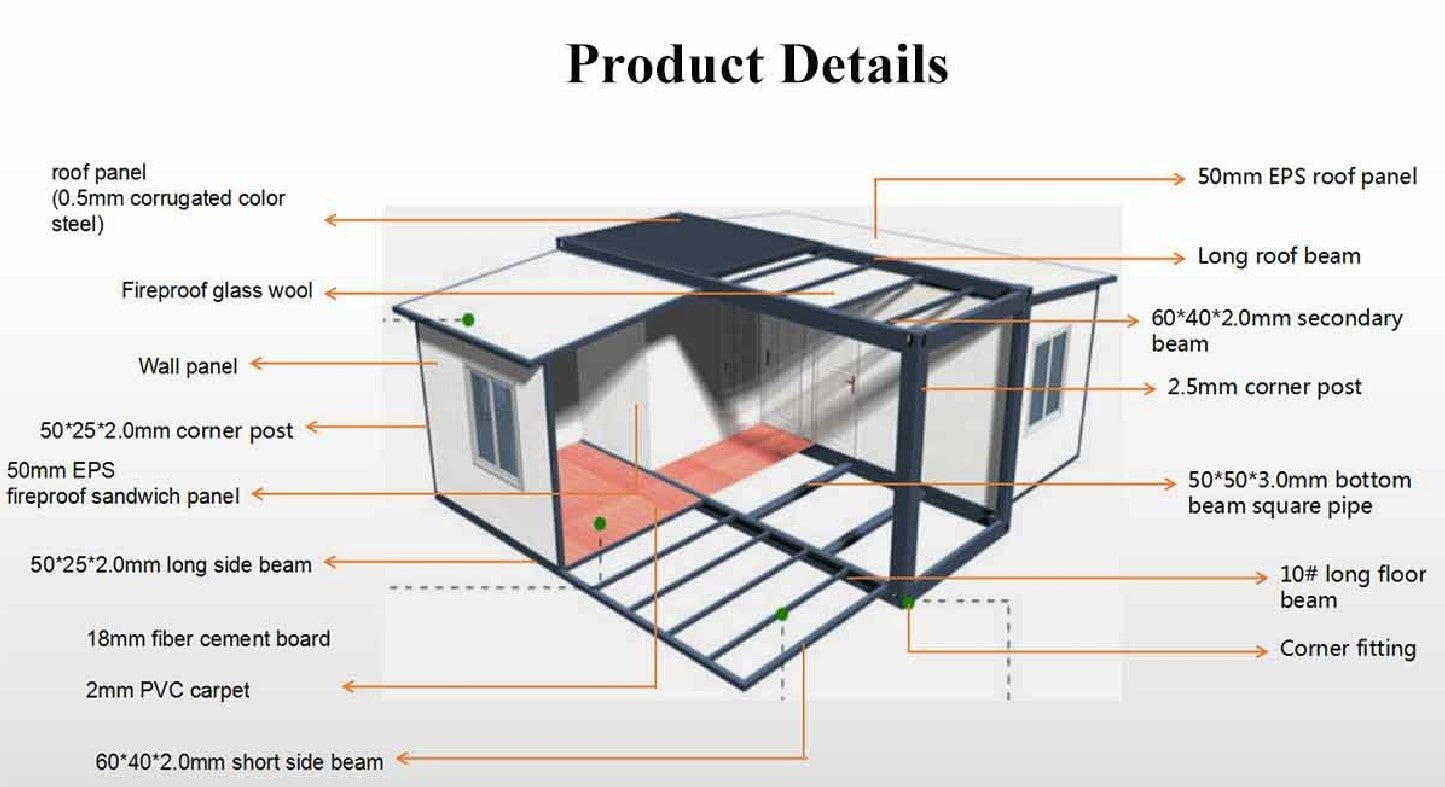 expandable prefab container home