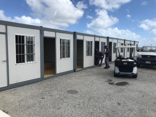 Foldable container office